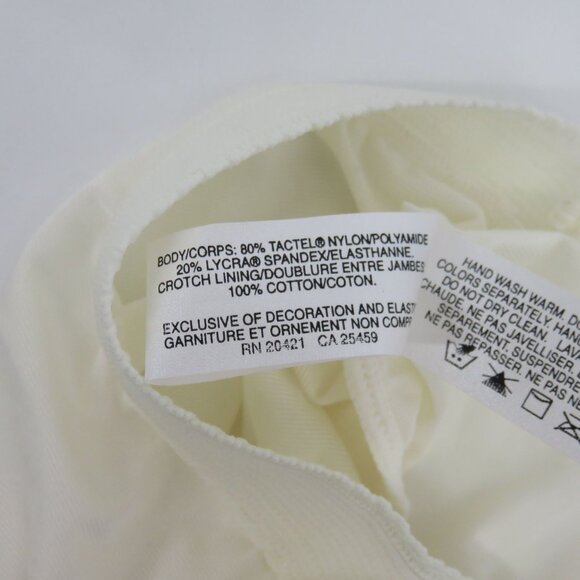 VTG Wacoal Women 7 Style 89360 Body Suede Solid Ivory Panty Nylon Blend NEW NWT - Picture 8 of 13